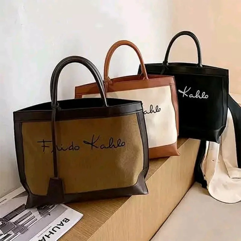 SAC À MAIN fourre-tout en toile 