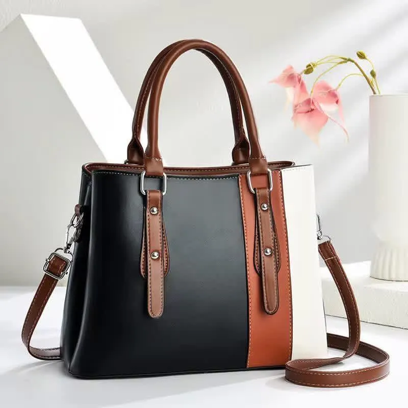 SAC À MAIN TOTE COLOR BLOCK ÉLÉGANCE